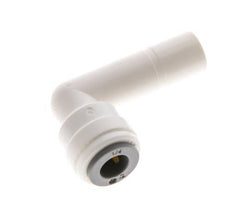 1/4'' x 3/8'' 90 graden L-verbinding POM Insteekfitting Plug EPDM [10 Stuks]