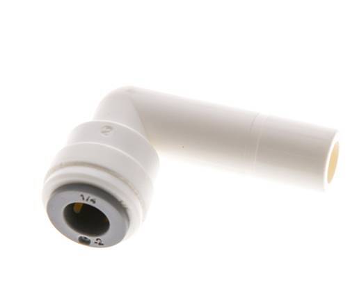 1/4'' x 3/8'' 90 graden L-verbinding POM Insteekfitting Plug EPDM [10 Stuks]