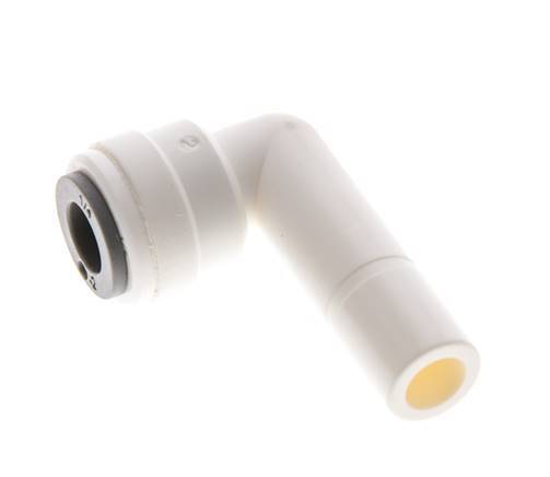 1/4'' x 3/8'' 90 graden L-verbinding POM Insteekfitting Plug EPDM [10 Stuks]