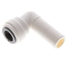 3/8'' x 1/2'' 90deg Elbow Push-in Fitting with Plug-in POM EPDM [5 Pieces]