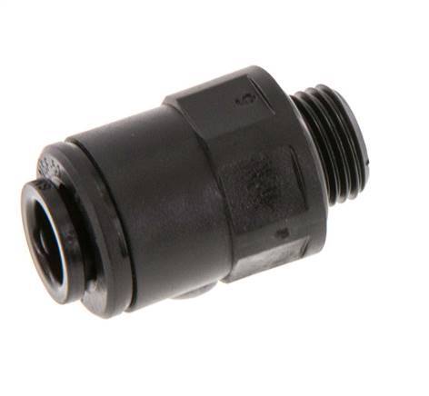 6mm x G1/8'' POM Insteekfitting buitendraad NBR [5 Stuks]
