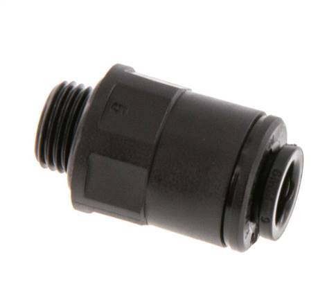 6mm x G1/8'' POM Insteekfitting buitendraad NBR [5 Stuks]