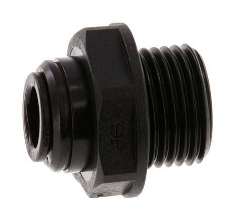 10mm x G1/2'' POM Insteekfitting Buitendraad NBR [2 Stuks]