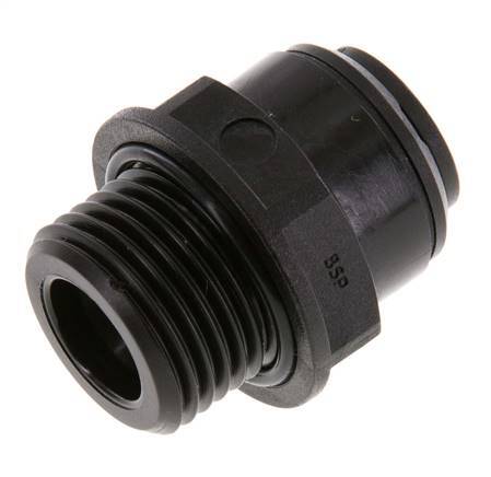 12mm x G1/2'' POM Insteekfitting Buitendraad NBR [2 Stuks]