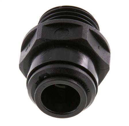 12mm x G1/2'' POM Insteekfitting Buitendraad NBR [2 Stuks]