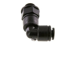 4mm x G1/8'' 90 graden L-verbinding POM Insteekfitting Buitendraad Draaibaar NBR [2 Stuks]
