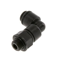 4mm x G1/8'' 90 graden L-verbinding POM Insteekfitting Buitendraad Draaibaar NBR [2 Stuks]