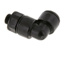 8mm x G1/8'' 90 graden L-verbinding POM Insteekfitting Buitendraad Draaibaar NBR [2 Stuks]