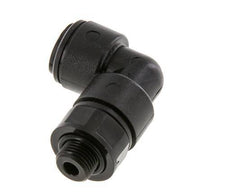 8mm x G1/8'' 90 graden L-verbinding POM Insteekfitting Buitendraad Draaibaar NBR [2 Stuks]
