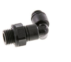 5mm x G1/4'' 90 graden L-verbinding POM Insteekfitting Buitendraad Draaibaar NBR [2 Stuks]
