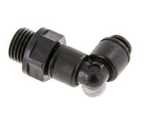 5mm x G1/4'' 90 graden L-verbinding POM Insteekfitting Buitendraad Draaibaar NBR [2 Stuks]