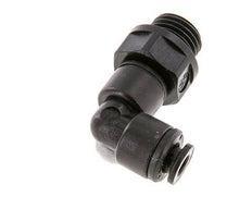 5mm x G1/4'' 90 graden L-verbinding POM Insteekfitting Buitendraad Draaibaar NBR [2 Stuks]