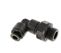 5mm x G1/4'' 90 graden L-verbinding POM Insteekfitting Buitendraad Draaibaar NBR [2 Stuks]