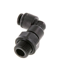 5mm x G1/4'' 90 graden L-verbinding POM Insteekfitting Buitendraad Draaibaar NBR [2 Stuks]