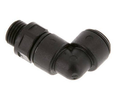 8mm x G1/4'' 90 graden L-verbinding POM Insteekfitting Buitendraad Draaibaar NBR [2 Stuks]