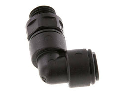 8mm x G1/4'' 90 graden L-verbinding POM Insteekfitting Buitendraad Draaibaar NBR [2 Stuks]