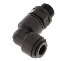 8mm x G1/4'' 90 graden L-verbinding POM Insteekfitting Buitendraad Draaibaar NBR [2 Stuks]