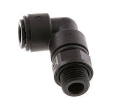 8mm x G1/4'' 90 graden L-verbinding POM Insteekfitting Buitendraad Draaibaar NBR [2 Stuks]