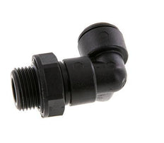 8mm x G3/8'' 90 graden L-verbinding POM Insteekfitting Buitendraad Draaibaar NBR [2 Stuks]