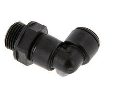 8mm x G3/8'' 90 graden L-verbinding POM Insteekfitting Buitendraad Draaibaar NBR [2 Stuks]