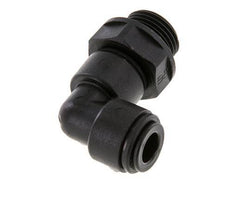 8mm x G3/8'' 90 graden L-verbinding POM Insteekfitting Buitendraad Draaibaar NBR [2 Stuks]