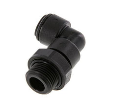 8mm x G3/8'' 90 graden L-verbinding POM Insteekfitting Buitendraad Draaibaar NBR [2 Stuks]