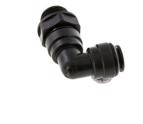 10mm x G3/8'' 90 graden L-verbinding POM Insteekfitting Buitendraad Draaibaar NBR