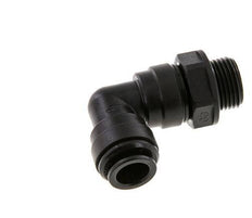 10mm x G3/8'' 90 graden L-verbinding POM Insteekfitting Buitendraad Draaibaar NBR