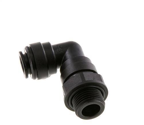 10mm x G3/8'' 90 graden L-verbinding POM Insteekfitting Buitendraad Draaibaar NBR