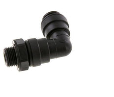 12mm x G3/8'' 90 graden L-verbinding POM Insteekfitting Buitendraad Draaibaar NBR