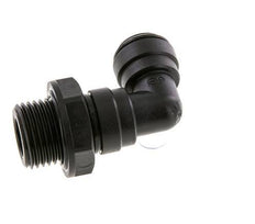 10mm x G1/2'' 90 graden L-verbinding POM Insteekfitting Buitendraad Draaibaar NBR