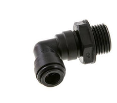 10mm x G1/2'' 90 graden L-verbinding POM Insteekfitting Buitendraad Draaibaar NBR