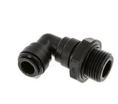 10mm x G1/2'' 90 graden L-verbinding POM Insteekfitting Buitendraad Draaibaar NBR