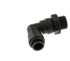 12mm x G1/2'' 90 graden L-verbinding POM Insteekfitting Buitendraad Draaibaar NBR