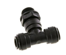 10mm x G3/8'' inline T-stuk POM Insteekfitting Buitendraad FDA Draaibaar NBR