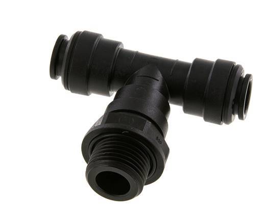 12mm x G1/2'' inline T-stuk POM Insteekfitting Buitendraad FDA Draaibaar NBR