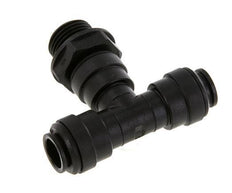 12mm x G1/2'' inline T-stuk POM Insteekfitting Buitendraad FDA Draaibaar NBR
