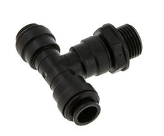 12mm x G1/2'' inline T-stuk POM Insteekfitting Buitendraad FDA Draaibaar NBR