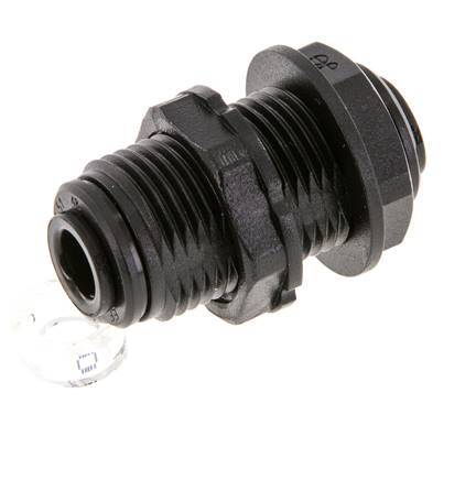 6mm POM Insteekfitting Schotdoorvoer NBR [2 Stuks]