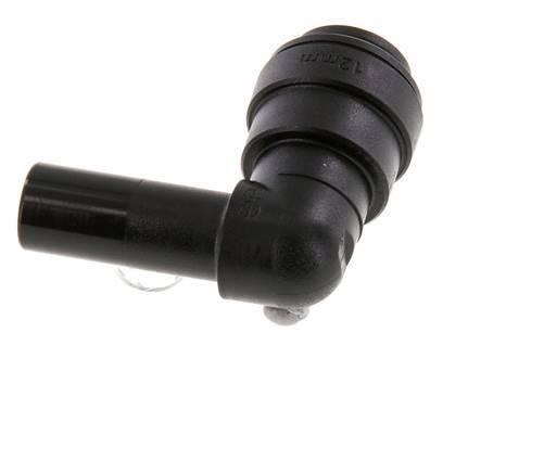 12mm x 12mm 90 graden L-verbinding POM Insteekfitting Plug NBR [2 Stuks]