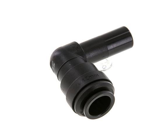 12mm x 12mm 90 graden L-verbinding POM Insteekfitting Plug NBR [2 Stuks]