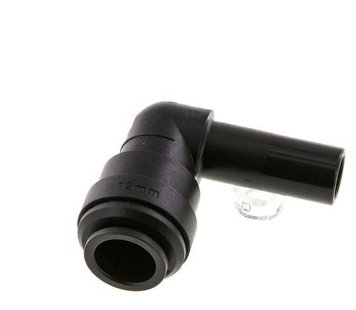 12mm x 12mm 90 graden L-verbinding POM Insteekfitting Plug NBR [2 Stuks]