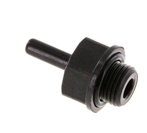 4mm x G1/8'' insteekfitting POM buitendraad NBR [5 Stuks]