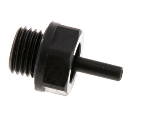 4mm x G1/4'' insteekfitting POM buitendraad NBR [5 Stuks]