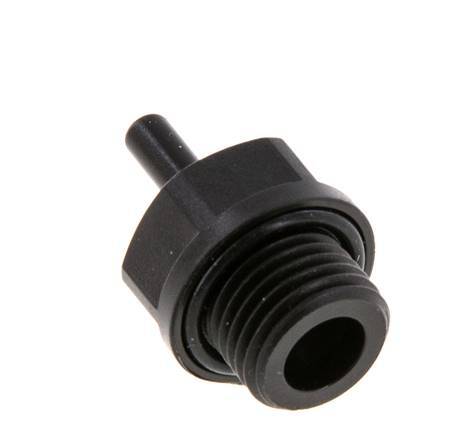 4mm x G1/4'' insteekfitting POM buitendraad NBR [5 Stuks]