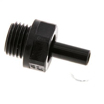 6mm x G1/4'' insteekfitting POM buitendraad NBR [5 Stuks]