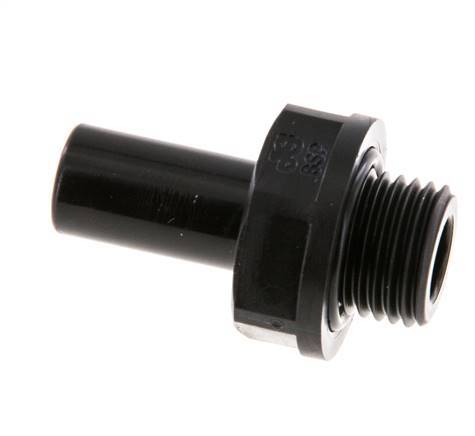 10mm x G1/4'' insteekfitting POM buitendraad NBR [5 Stuks]