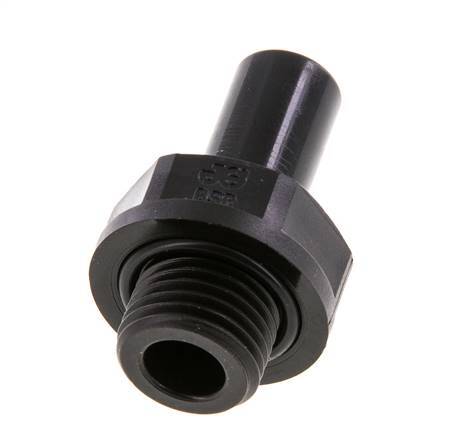 10mm x G1/4'' insteekfitting POM buitendraad NBR [5 Stuks]