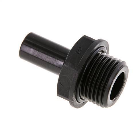 12mm x G1/2'' insteekfitting POM Buitendraad NBR [2 Stuks]