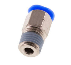 1/8'' x 1/16'' NPT Push-in Fitting with Male Threads Brass/PBT NBR [5 Pieces]